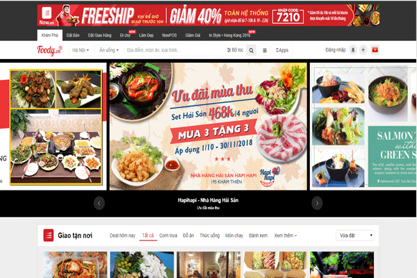 Quảng cáo bằng cách đưa lên các website chuyên về ẩm thực