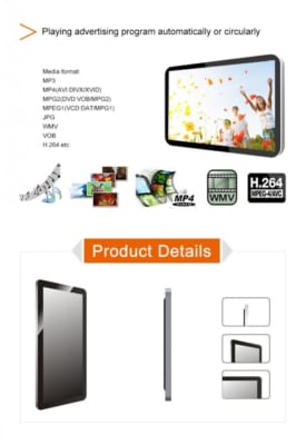 Màn hình quảng cáo cảm ứng treo tường 75inch | LG, Samsung | CYL-TH750B1-WS