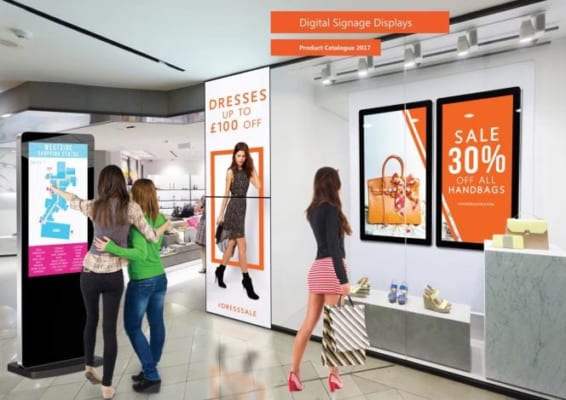 Màn hình quảng cáo cảm ứng treo tường 75inch | LG, Samsung | CYL-TH750B1-WS