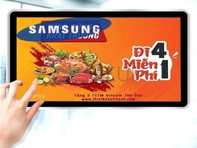 Màn hình quảng cáo cảm ứng treo tường 32inch | LG, Samsung | CYL-TH320B1-WS - Zeus Việt Nam